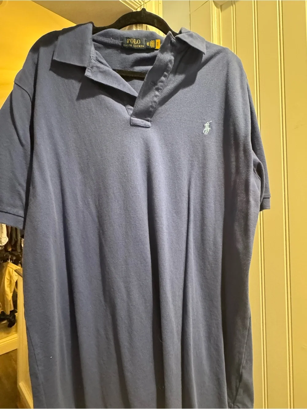 Ralph Lauren Polo Shirt in Navy with Light Blue Logo